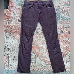 Bonobos Jeans Men's 35x34 Purple Travel Straight